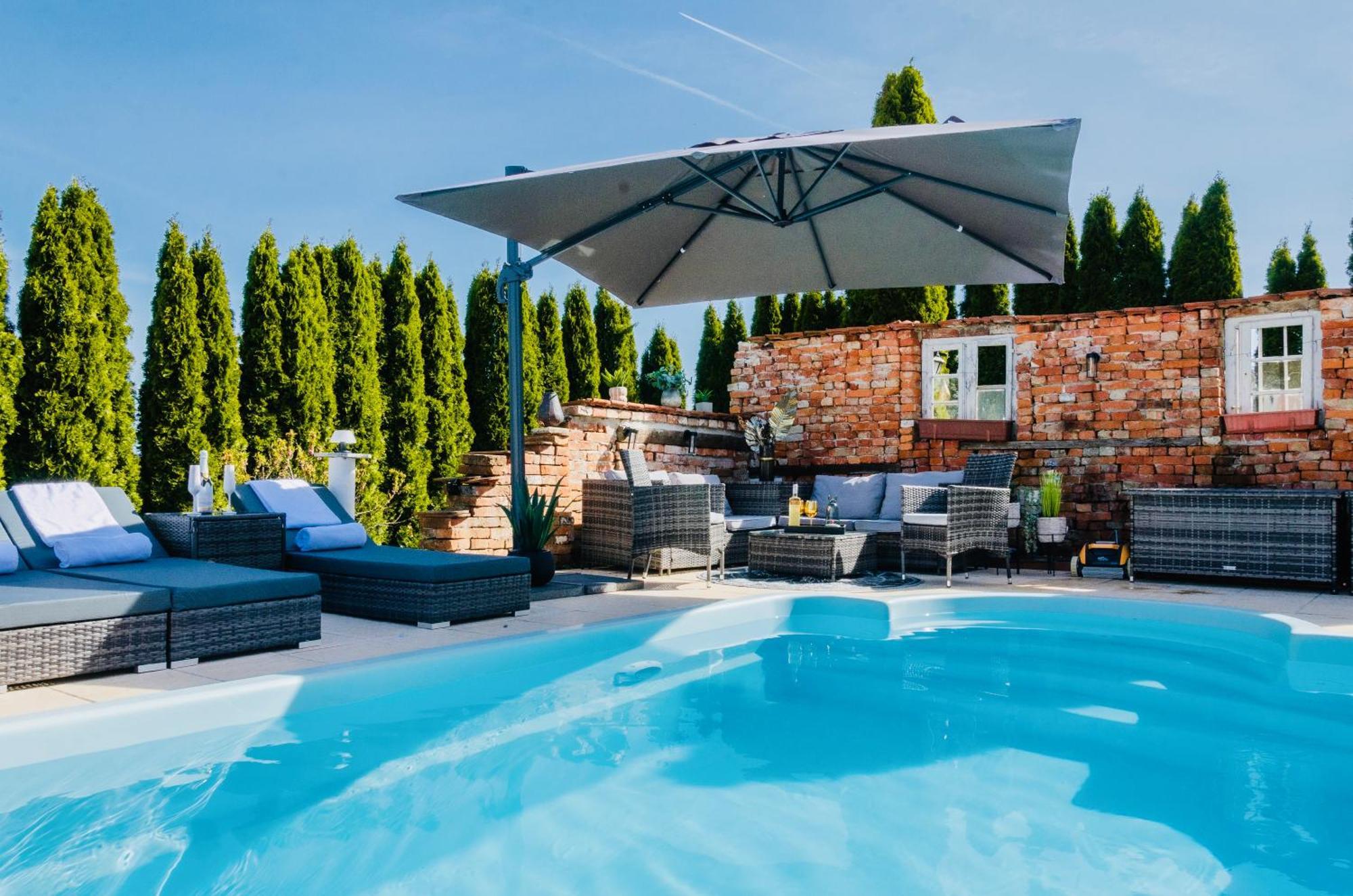 5 Sterne Centurion Ferienhaus Villa 2 Pools 86 Zoll Tv Aldersbach ภายนอก รูปภาพ